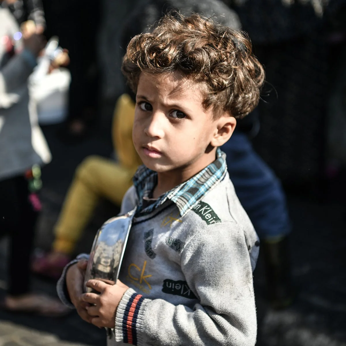 Nahostkonflikt Junge Hunger